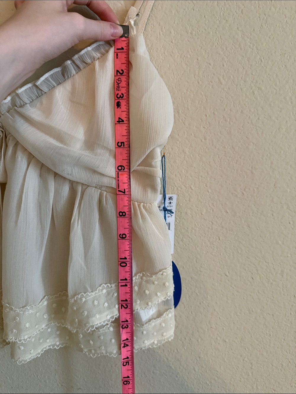 PacSun Cream Ruffle Babydoll Cami - Picture 5 of 5